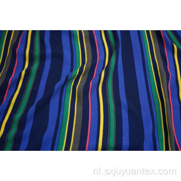 100% Viscose High Twist Crêpe Stripe Print Fabric